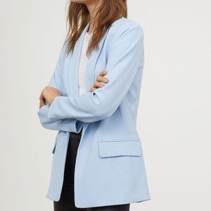 HM Baby Blue Women's Woven Blazer 🌿🌷🦋